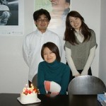 会社でお誕生会・HIRAMASA編