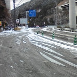 雪の三ツ瀬峠と読んだ本